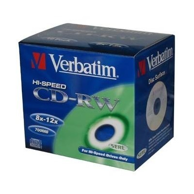 Verbatim DataLife PLUS, 700 MB, CD-RW, Scratch Resistant, jewel box, 43148, 8-12x, 10-pack, pro archivaci dat