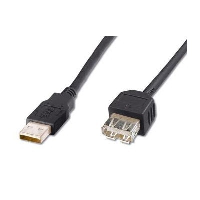 PremiumCord USB 2.0 kabel prodlužovací, A-A, 1m černá