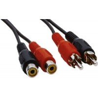 PremiumCord Kabel 2x Cinch-2x Cinch, M/F 5m
