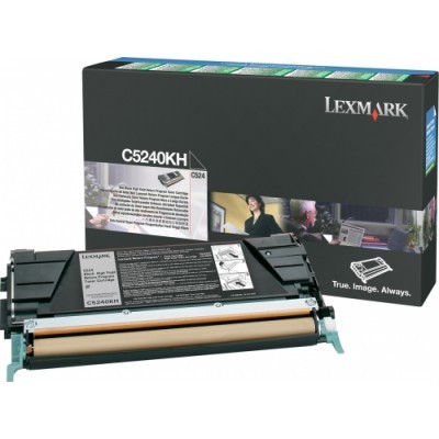 Černá tonerová kazeta Lexmark C524/C534 (8.000 stran), RETURN - Originální