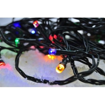 Vánoční LED řetěz Solight, 60 LED, IP20, barevné - 10 m