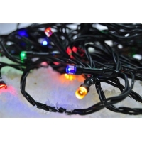 Vánoční LED řetěz Solight, 60 LED, IP20, barevné - 10 m