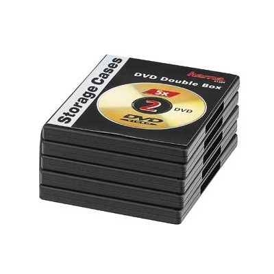 Hama DVD obal, double, 5ks/bal., barva černá