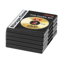 Hama DVD obal, double, 5ks/bal., barva černá