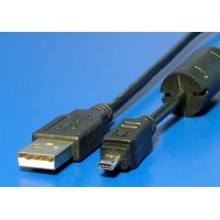Kabel USB A-miniUSB, 8pin, Panasonic, Nikon UC-E6, Olympus CB-USB7, Minolta USB-2, USB-3 - 1,8 m
