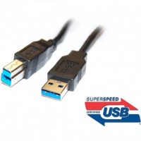 PremiumCord Kabel USB 3.0 Super-speed 5Gbps  A-B, 9pin, 2m