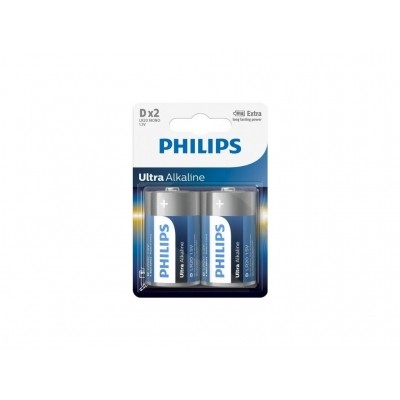 Alkalické baterie Philips ExtremeLife D 1.5V, 2ks