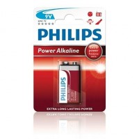 Alkalické baterie Philips PowerLife 9 V, 1 kus