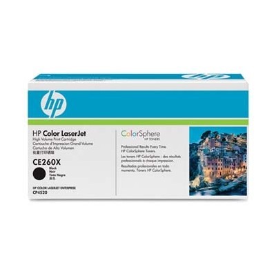 Černá tonerová kazeta HP (CE260X) pro Color LaserJet CP4025 - Originální