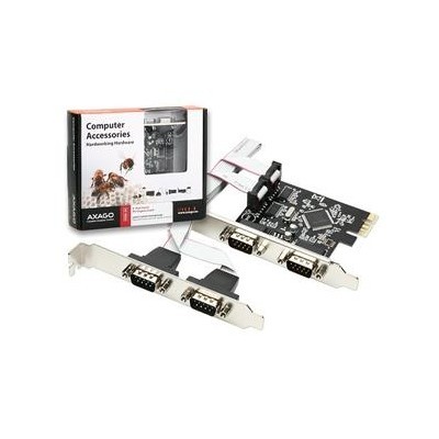 AXAGO PCI-Express adapter 4x sériový port