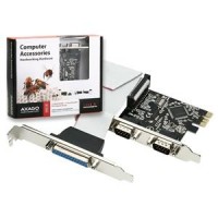 AXAGO PCI-Express adapter 2x sériový + 1x par.