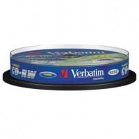 Verbatim DataLife PLUS, 700 MB, CD-RW, Scratch Resistant, cake box, 43480, 8-12x, 10-pack, pro archivaci dat