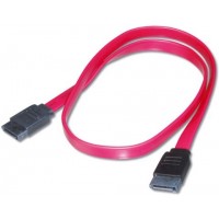 PremiumCord 1,0m datový kabel SATA 1.5/3.0 GBit/s červený