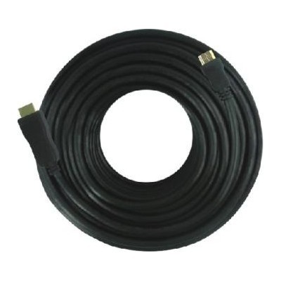 PremiumCord HDMI High Speed with Ether. kabel se zesilovačem, 15m, 3x stínění, M/M, zlacené konektory, černý