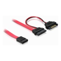 DeLock kabel SATA Slimline 13-pin samice -> 7+15pin 5V