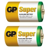 Alkalické baterie GP Super D 1.5 V, 2 kusy