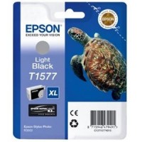 Světlá, černá inkoustová kazeta EPSON T1577 pro Photo R3000 - Originální