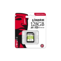 Kingston paměťová karta 128GB Canvas Select SDXC UHS-I U1 (čtení/zápis: 80/10MB/s)