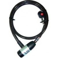 Kabelový zámek Security Plus K86, (O x d) 12 mm x 1200 mm, černá