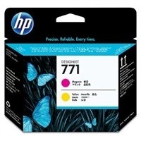 Purpurová / žlutá inkoustová tisková kazeta HP 771 (HP771, HP-771, CE017A) - Originální