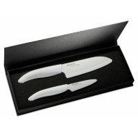 Dárkový set keramického nože Kyocera FK-140WH-WH + FK-075WH-WH
