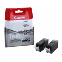 Černé inkoustové kazety Canon PGI-520BK Twin pack - Originální