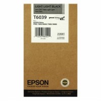 Černá inkoustová kazeta Epson T6039 light light black pro Stylus Pro 7800 - Originální
