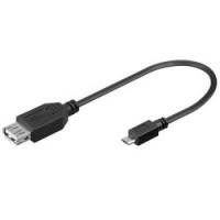 PremiumCord USB redukce kabel USB A/female - Micro USB/male 20cm