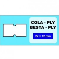 Etikety COLA-PLY 22x12 bílé