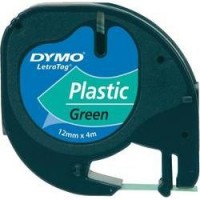 Páska do štítkovače DYMO 91224 (S0721690), 12 mm, LT LetraTAG, 4 m, černá/zelená