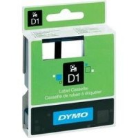 Páska do štítkovače DYMO 45800 (S0720820), 19 mm, D1, 7 m, černá/transp.