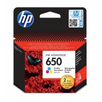 Tříbarevná inkoustová tisková kazeta HP 650 (HP650, HP-650, CZ102AE) - Originální
