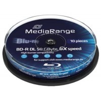 MEDIARANGE BD-R BLU-RAY 50GB 6x Dual Layer spindl 10ks