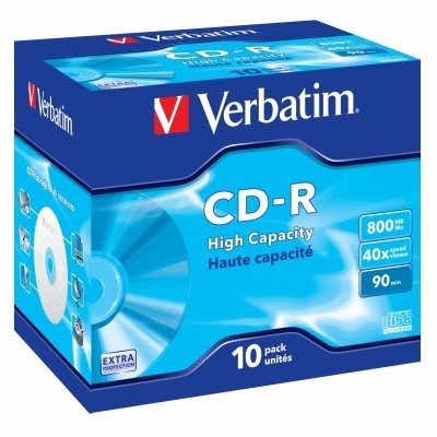 VERBATIM CD-R 800MB, 40x, jewel case 10 ks