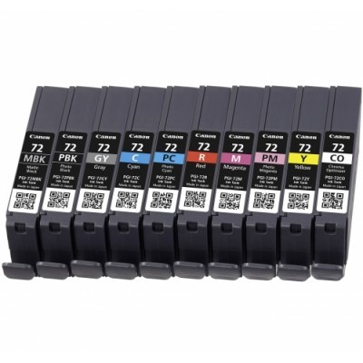 Barevné inkoustové kazety Canon Multi Pack PGI-72 MBK/C/M/Y/R (PGI 72, PGI72, PIXMA PRO-10) - Originální