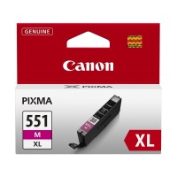 Purpurová inkoustová kazeta Canon CLI-551 XL M (CLI 551, CLI551, Pixma MG6350), velká - Originální