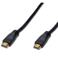 DIGITUS HDMI 3D propojovací kabel s integrovaným zesilovačem,40m, AWG24, 2x stínění, M/M, UL, zlacené konektory, černý