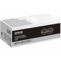 Černé tonerové kazety Epson Double pack pro WorkForce AL-M200 / AL-MX200 - Originální