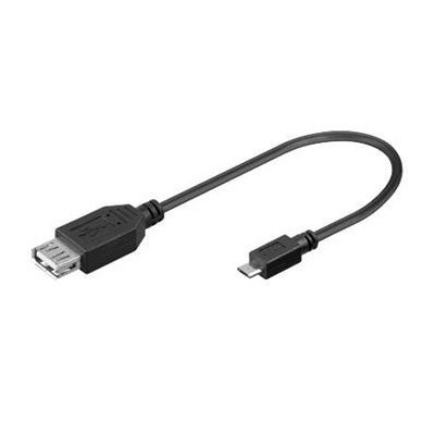 PremiumCord micro USB kabel, OTG-B, USB 2.0, 0.2m
