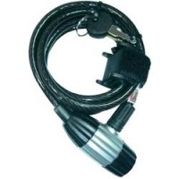 Kabelový zámek Security Plus SK 55, (O x d) 8 mm x 1800 mm, černá