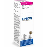 Purpurová inkoustová náplň Epson (T6643) pro Epson L110/L200 - Originální