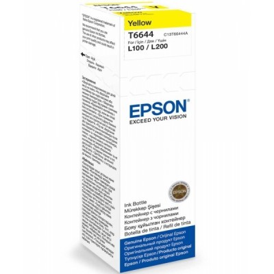 Žlutá inkoustová náplň Epson (T6644) pro Epson L110/L200 - Originální