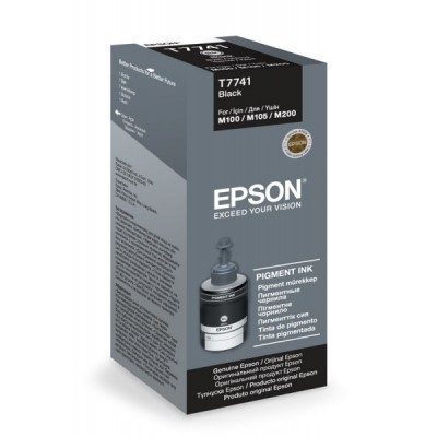 Černá inkoustová náplň Epson (T7741) pro Epson M100/105/200 - Originální