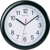 Quartz nástěnné hodiny EUROTIME 22221, vnější O 25 cm, černá