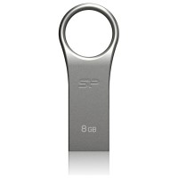 USB flash disk Silicon Power F80, 8GB, USB 2.0, šedý