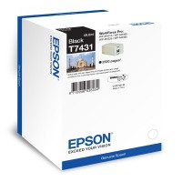 Černá inkoustová kazeta Epson T7431 pro WorkForce Pro WP-4015/WP-4525 - Originální
