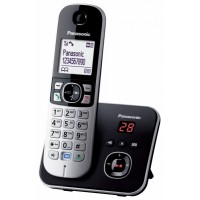 Panasonic KX-TG6821FXB - bezdrátový telefon se záznamníkem, černostříbrný