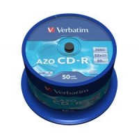 VERBATIM CD-R(50-Pack)Spindl/Crystal/DLP/52x/700MB