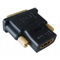 Kabel red. HDMI na DVI, F/M, zlacené kontakty, černá