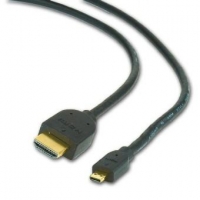 Kabel HDMI-HDMI micro 3m, 1.3, M/M stíněný, zlacené kontakty, černý